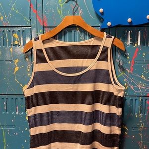 💰🚨CLEARANCE 🚨💰 
Lane Bryant blue striped tank top sleeveless top. T303